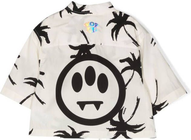 Barrow kids Shirt met logoprint Beige
