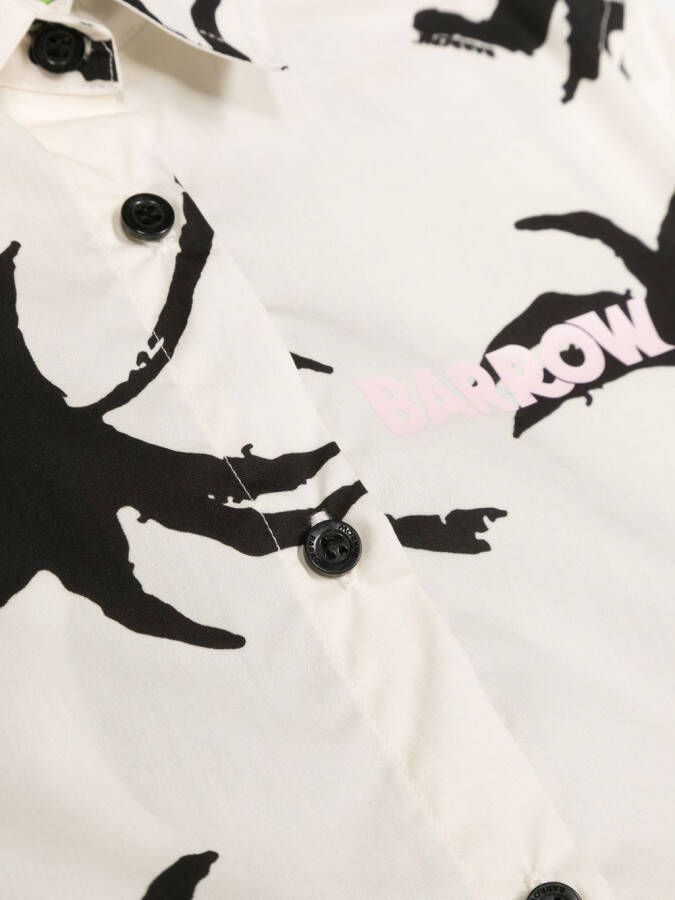 Barrow kids Shirt met logoprint Beige