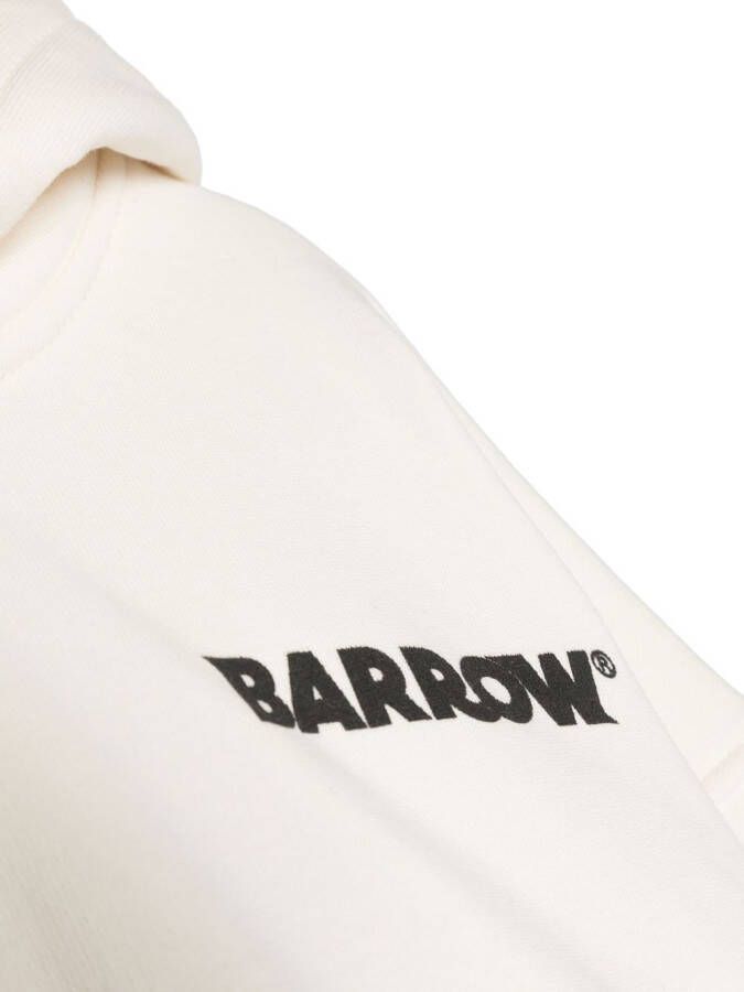 Barrow kids Hoodie met logoprint Beige