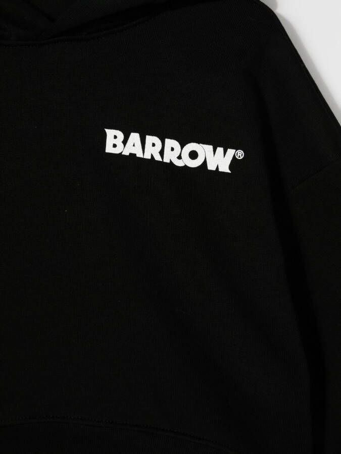 Barrow kids Hoodie met logo Zwart
