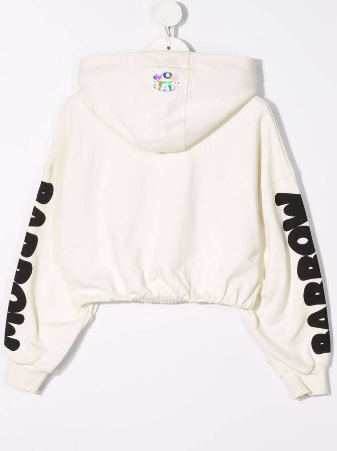 Barrow kids Hoodie met logoprint Beige