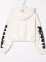 Barrow kids Hoodie met logoprint Beige - Thumbnail 2