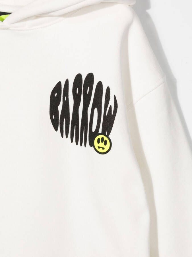 Barrow kids Hoodie met logoprint Beige