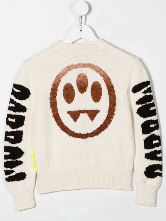 Barrow kids Intarsia trui Beige