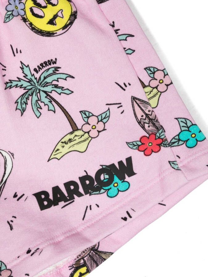 Barrow kids Shorts met logoprint Wit