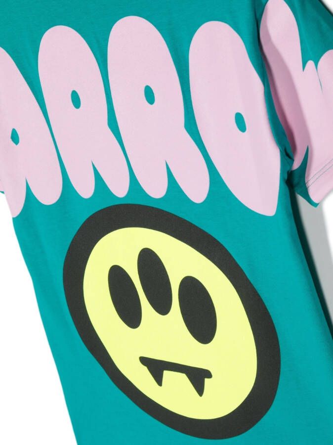 Barrow kids T-shirtjurk met logoprint Groen