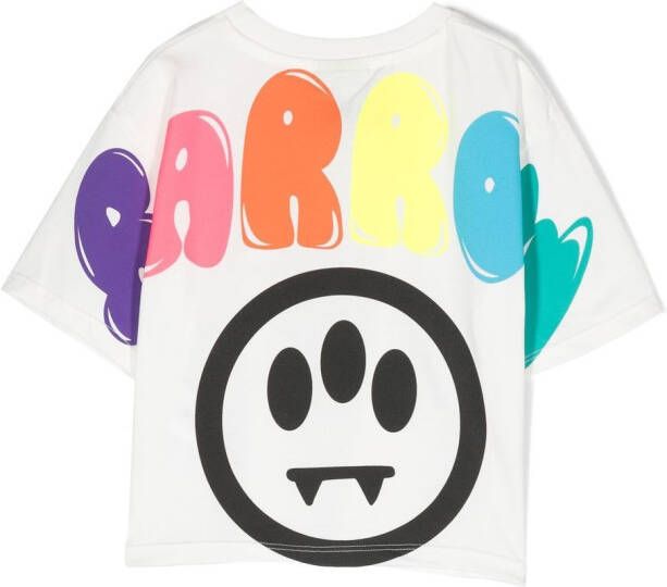 Barrow kids T-shirt met logoprint Wit