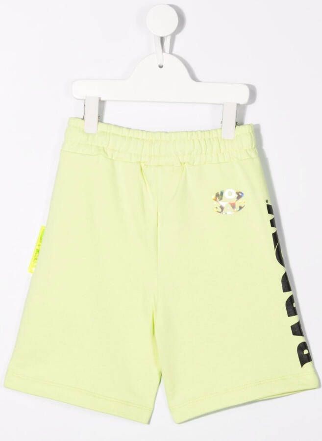 Barrow kids Shorts met logoprint Geel