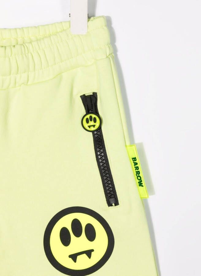 Barrow kids Shorts met logoprint Geel