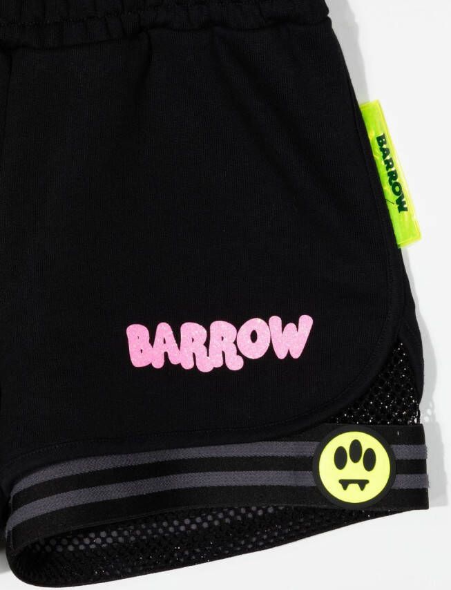 Barrow kids Shorts met logoprint Zwart
