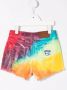 Barrow kids Spijkershorts met tie-dye print Rood - Thumbnail 2