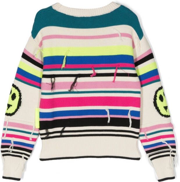 Barrow kids Gestreepte trui Beige