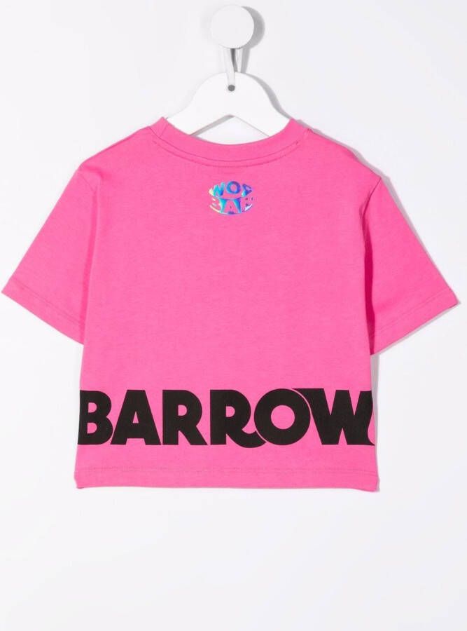 Barrow kids T-shirt met logo Roze