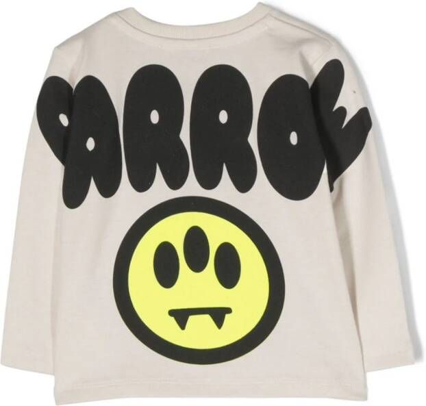 Barrow kids T-shirt met logoprint Beige