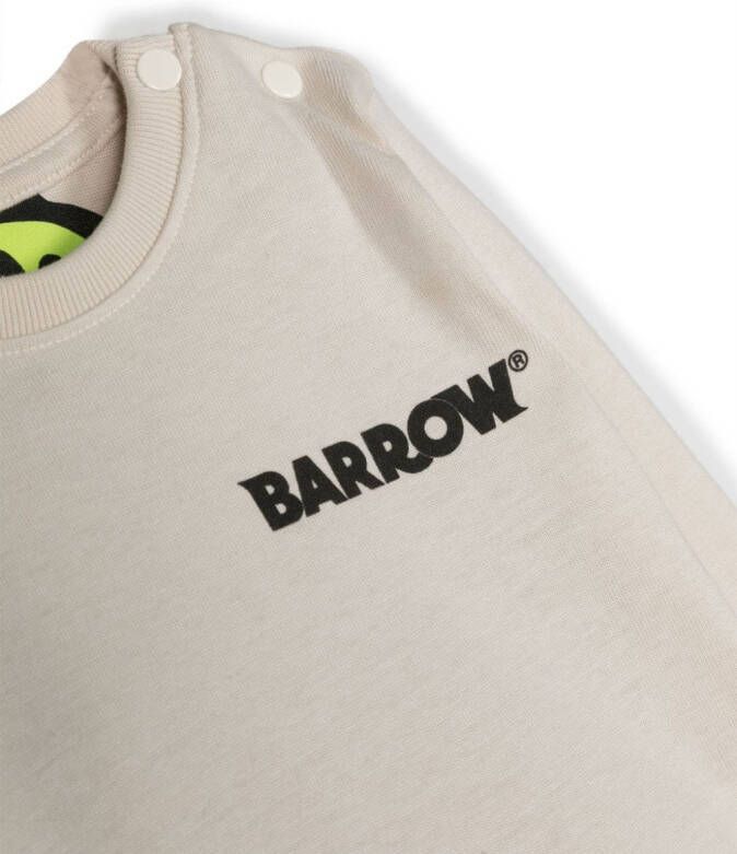 Barrow kids T-shirt met logoprint Beige