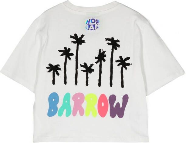 Barrow kids T-shirt met print Wit