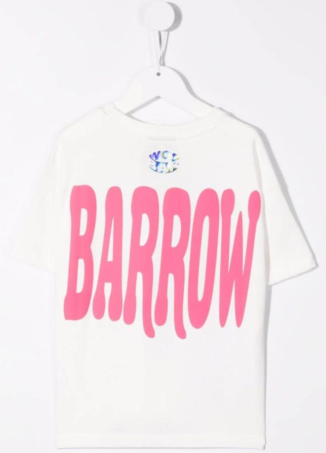 Barrow kids T-shirt met print Wit