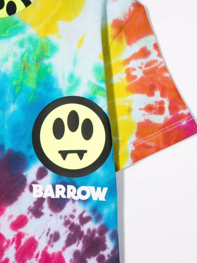 Barrow kids T-shirt met tie-dye print Blauw
