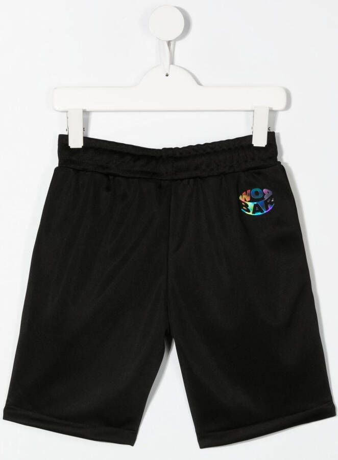 Barrow kids Trainingsshorts met regenboogstreep Zwart