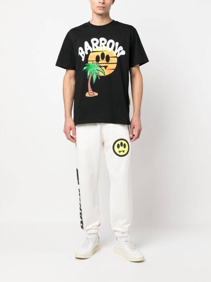 BARROW T-shirt met logoprint Zwart