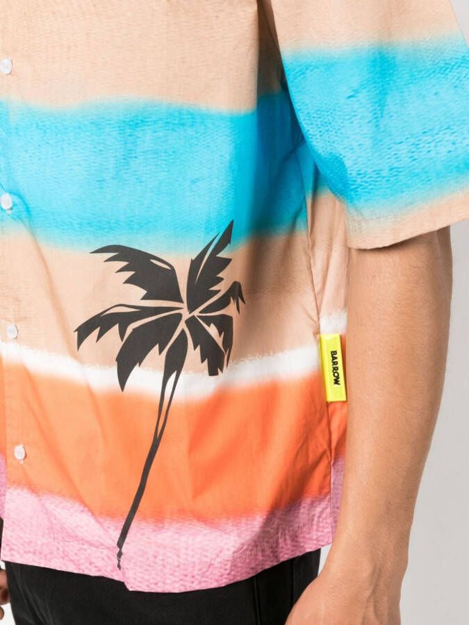 BARROW Overhemd met palmboomprint Roze