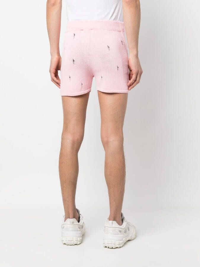 BARROW Gebreide shorts Roze