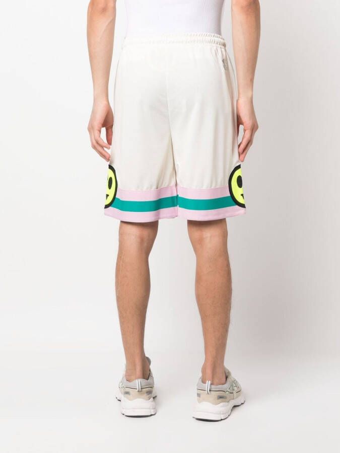 BARROW Shorts met logoprint Beige