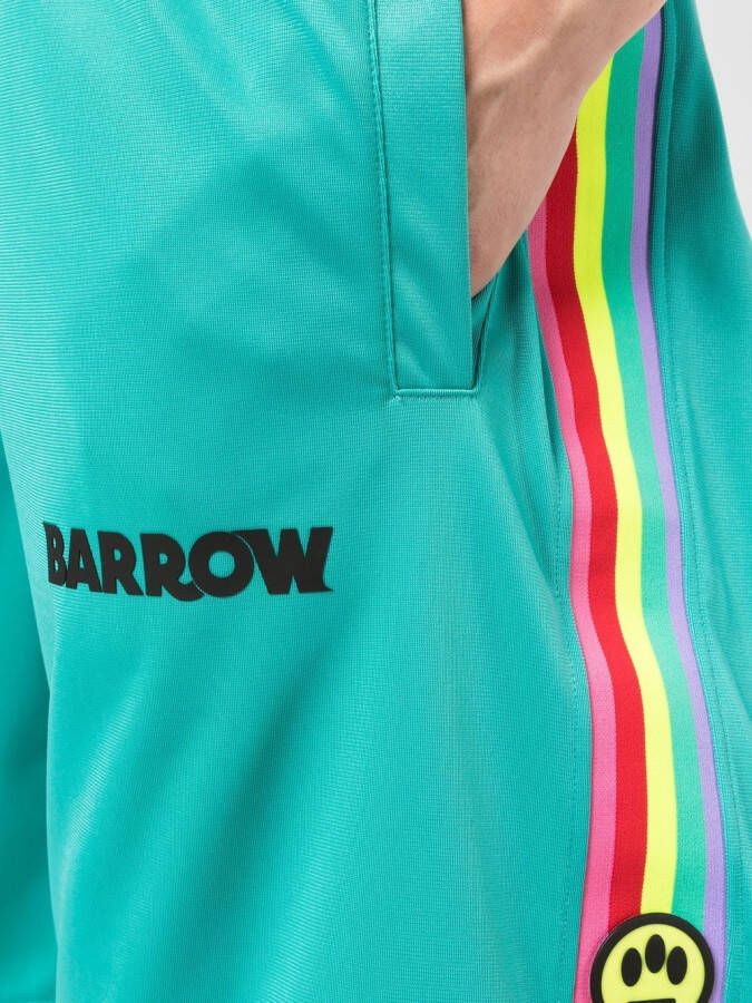 BARROW Shorts met logoprint Groen