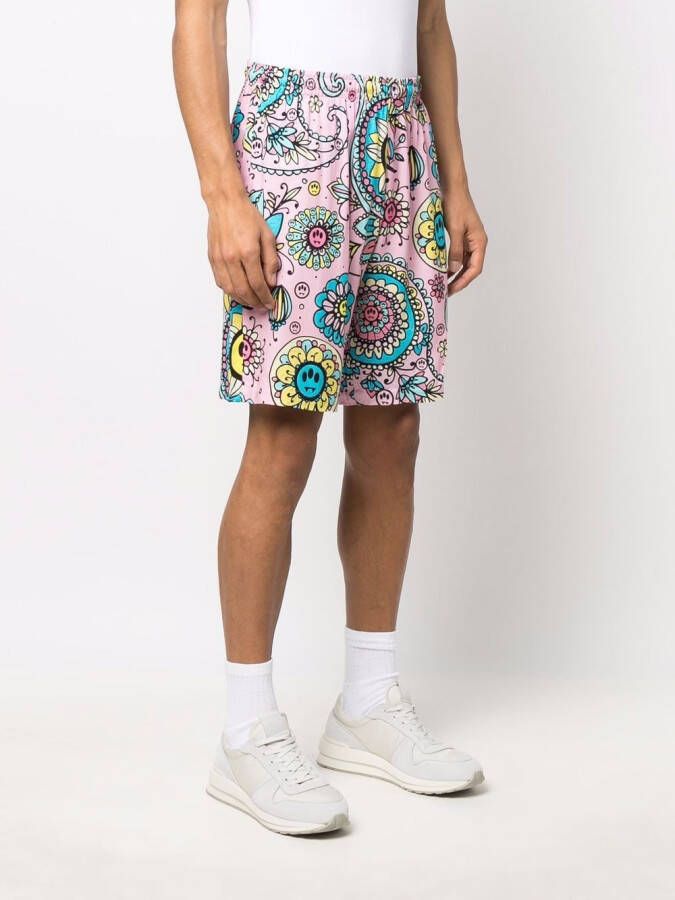BARROW Shorts met print Roze
