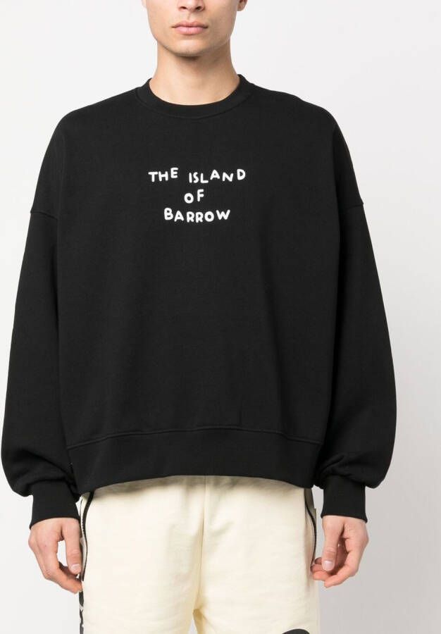 BARROW Sweater met tekst Zwart