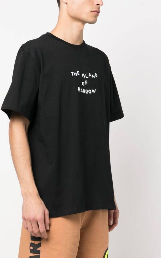 BARROW T-shirt met tekst Zwart