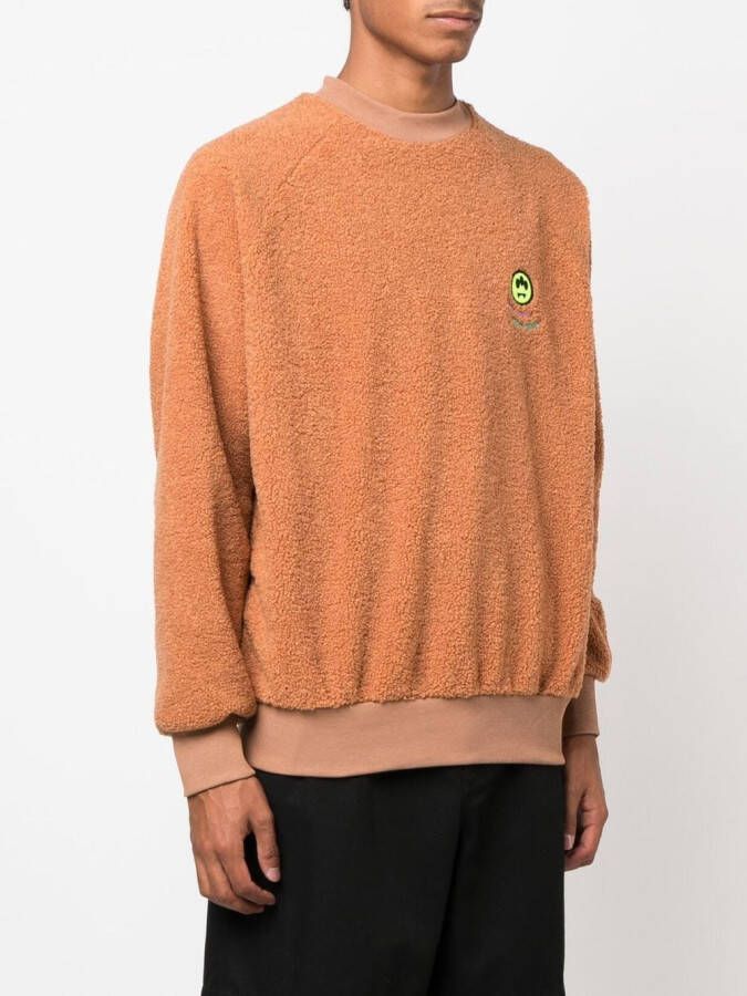 BARROW Sweater met geborduurd logo Oranje