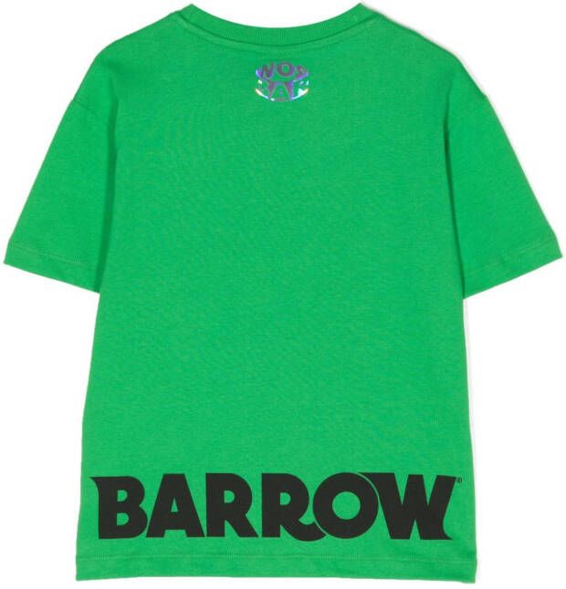 BARROW T-shirt met logoprint Groen