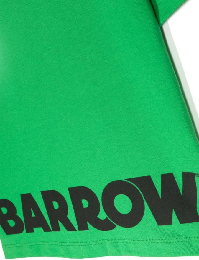 BARROW T-shirt met logoprint Groen