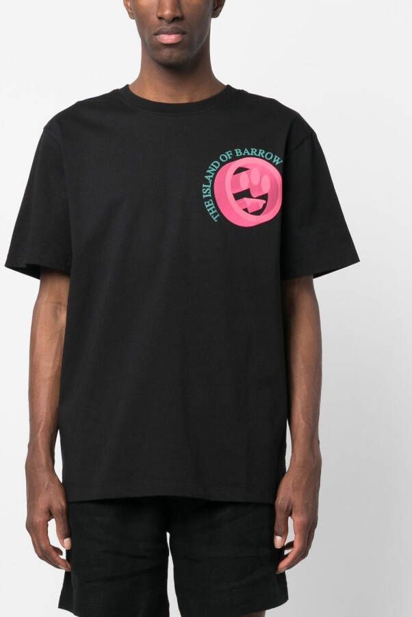 BARROW T-shirt met logoprint Zwart