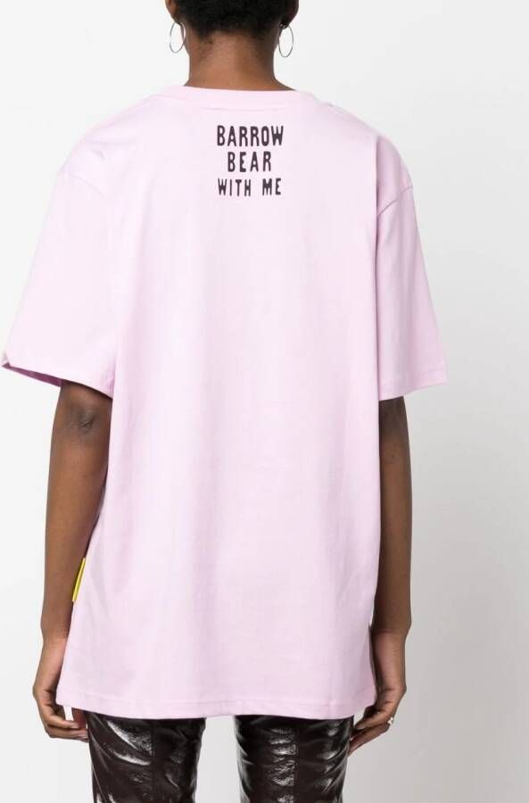 BARROW T-shirt met teddybeerprint Roze