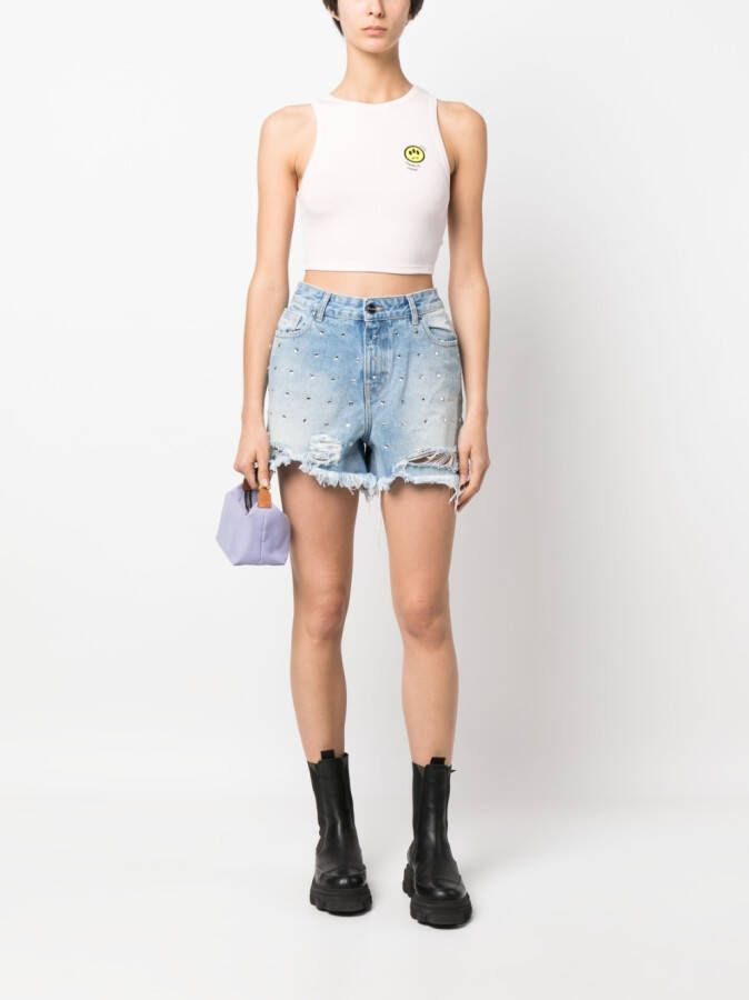 BARROW Top met logoprint Roze