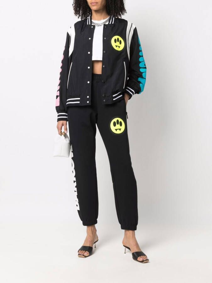 BARROW Trainingsbroek met logoprint Zwart