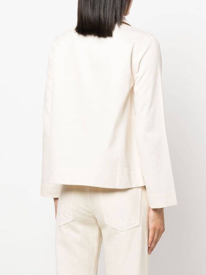 Baserange Blouse met kraag Beige