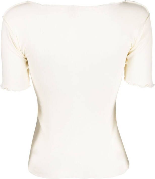 Baserange T-shirt van biologisch katoen Wit