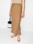 Baserange Linnen maxi-rok Bruin - Thumbnail 2