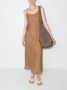 Baserange Mouwloze midi-jurk Bruin - Thumbnail 2
