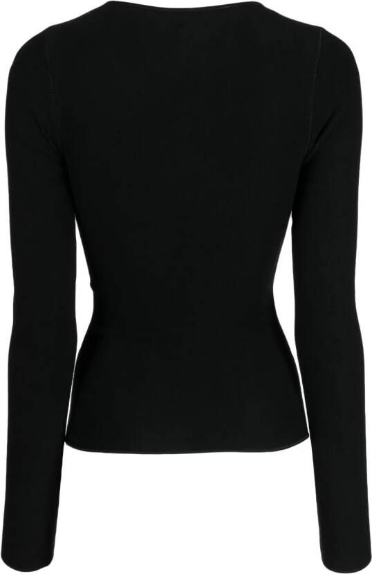Baserange Sweater met ronde hals Zwart