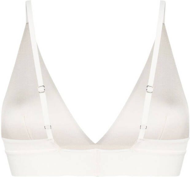 Baserange Triangel bh met elastische afwerking Wit