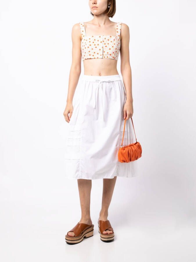 Batsheva Blouse met print Wit
