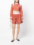 Batsheva Top met bloemenprint Rood - Thumbnail 2