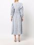 Baum Und Pferdgarten Midi-jurk met bloemenprint Blauw - Thumbnail 4