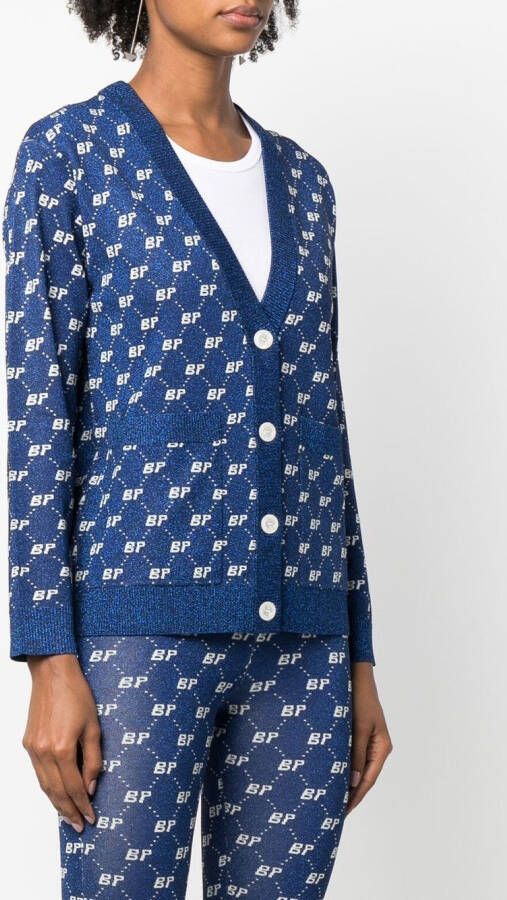 Baum Und Pferdgarten Vest met logoprint Blauw