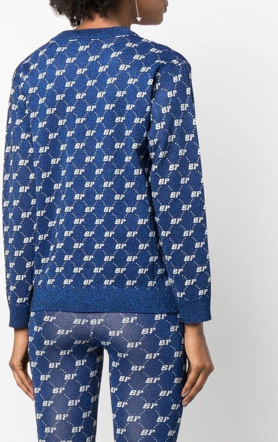 Baum Und Pferdgarten Vest met logoprint Blauw