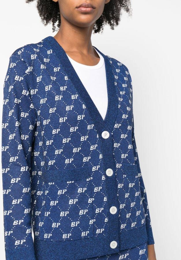 Baum Und Pferdgarten Vest met logoprint Blauw